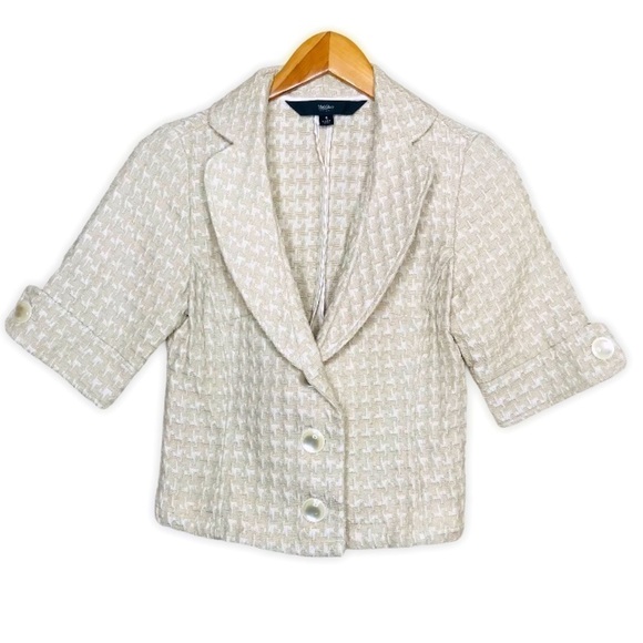 Mossimo Cream & Light Tan Women’s Blazer Jacket - Picture 1 of 9